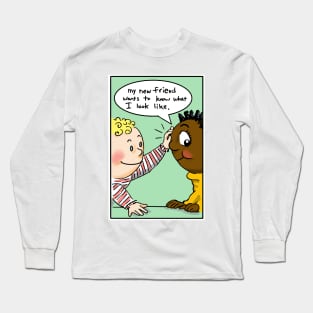 MY NEW BLIND FRIEND MINT Long Sleeve T-Shirt